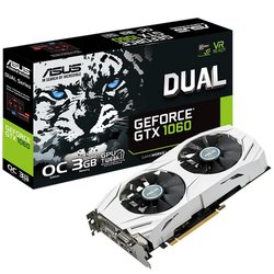 Видеокарта ASUS GeForce GTX1060 3072Mb DUAL OC (DUAL-GTX1060-O3G)
