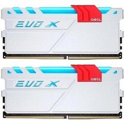 Модуль памяти для компьютера DDR4 16GB (2x8GB) 2400 MHz EVO X White GEIL (GEXG416GB2400C16DC)