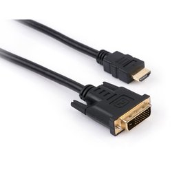 Кабель мультимедийный Vinga HDMI to DVI 24+1 1.8m (HDMIDVI01-1.8)