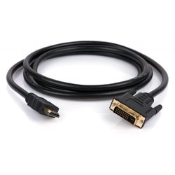 Кабель мультимедийный Vinga HDMI to DVI 24+1 1.8m (HDMIDVI01-1.8)