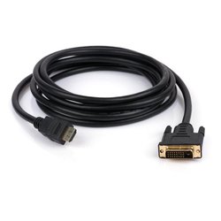 Кабель мультимедийный Vinga HDMI to DVI 24+1 3.0m (HDMIDVI01-3.0)