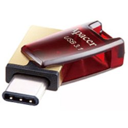 USB флеш накопитель Apacer 32GB AH180 Red Type-C Dual USB 3.1 (AP32GAH180R-1)