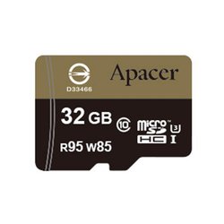 Карта памяти Apacer 32GB microSDHC UHS-I (95/85) U3 Class10 w/0 Adapter RP (AP32GMCSH10U4-R)