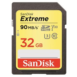 Карта памяти SANDISK 32GB SDHC class 10 UHS-I U3 4K Extreme (SDSDXVE-032G-GNCIN) ― 