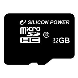 Карта памяти Silicon Power 32GB microSDHC class 10 (SP032GBSTH011V10SP)