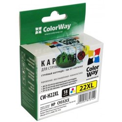 Картридж ColorWay HP №22XL Color (аналог C9352CE) (CW-H22XL) ― 