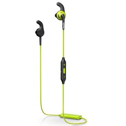 Наушники PHILIPS SHQ6500 ActionFit Carbon lime Wireless (SHQ6500CL/00) ― 