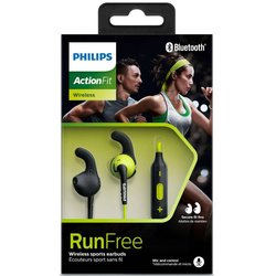 Наушники PHILIPS SHQ6500 ActionFit Carbon lime Wireless (SHQ6500CL/00)