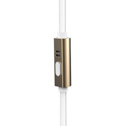 Наушники HF RM-565i White (metal + mic + button call answering) Remax (43652) ― 