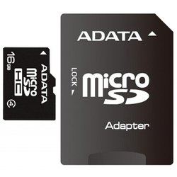 Карта памяти A-DATA 16GB microSDHC Class 4 (AUSDH16GCL4-RA1) ― 