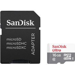 Карта памяти SANDISK 16GB microSD Class 10 UHS-I Ultra (SDSQUNS-016G-GN3MA) ― 