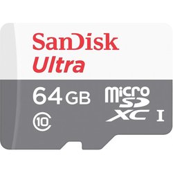 Карта памяти SANDISK 64GB microSD Class 10 UHS-I Ultra (SDSQUNS-064G-GN3MA) ― 