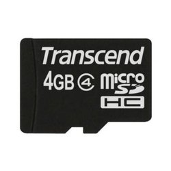 Карта памяти 4Gb microSDHC class 4 Transcend (TS4GUSDC4) ― 