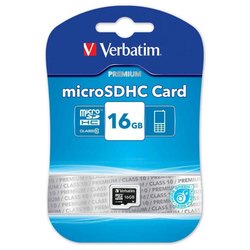 Карта памяти Verbatim 16GB microSDHC class 10 (44010)