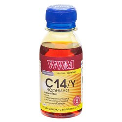 Чернила WWM CANON CLI-451/CLI-471 100г Yellow (C14/Y-1)