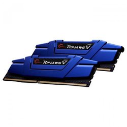 Модуль памяти для компьютера DDR4 16GB (2x8GB) 2666 MHz RipjawsV Blue G.Skill (F4-2666C15D-16GVB)