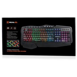 Клавиатура REAL-EL 8900 Gaming RGB Macro, black