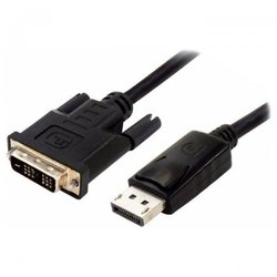 Кабель мультимедийный DisplayPort to DVI (2 ferite, DVI-D) 1.8m Atcom (9504) ― 