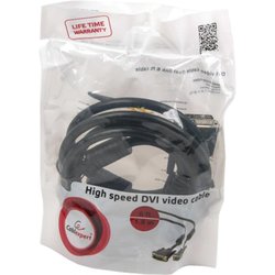 Кабель мультимедийный DVI to DVI 18pin, 1.8m Cablexpert (CC-DVI-BK-6)