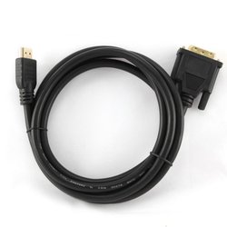 Кабель мультимедийный HDMI to DVI 18+1pin M, 1.8m Cablexpert (CC-HDMI-DVI-6)