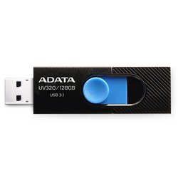 USB флеш накопитель ADATA 128GB UV320 Black/Blue USB 3.1 (AUV320-128G-RBKBL)