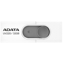 USB флеш накопитель ADATA 32GB UV220 White/Gray USB 2.0 (AUV220-32G-RWHGY) ― 