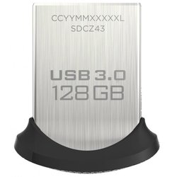 USB флеш накопитель SANDISK 128GB Ultra Fit USB 3.0 (SDCZ43-128G-GAM46) ― 