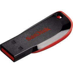 USB флеш накопитель SANDISK 64GB Cruzer Blade Black/red USB 2.0 (SDCZ50-064G-B35)