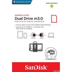 USB флеш накопитель SANDISK 64GB Ultra Dual Black USB 3.0 OTG (SDDD3-064G-G46)