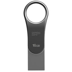 USB флеш накопитель Silicon Power 16GB Mobile C80 Silver USB 3.0 (SP016GBUC3C80V1S) ― 