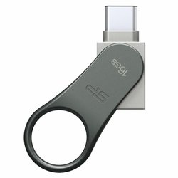 USB флеш накопитель Silicon Power 16GB Mobile C80 Silver USB 3.0 (SP016GBUC3C80V1S)