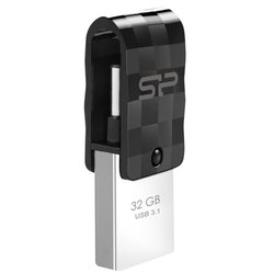 USB флеш накопитель Silicon Power 32GB Mobile C31 USB 3.1 / USB Type-C (SP032GBUC3C31V1K) ― 