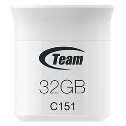 USB флеш накопитель Team 32GB C151 White USB 2.0 (TC15132GB01) ― 
