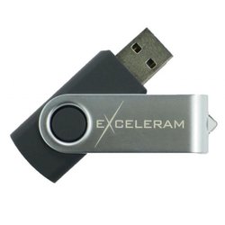 USB флеш накопитель eXceleram 16GB P1 Series Silver/Black USB 2.0 (EXP1U2SIB16) ― 