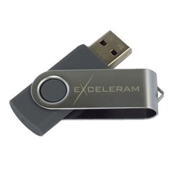 USB флеш накопитель eXceleram 16GB P1 Series Silver/Gray USB 2.0 (EXP1U2SIG16) ― 