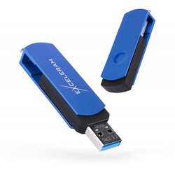 USB флеш накопитель eXceleram 16GB P2 Series Blue/Black USB 3.1 Gen 1 (EXP2U3BLB16) ― 