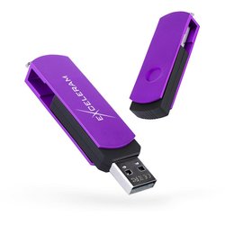 USB флеш накопитель eXceleram 16GB P2 Series Grape/Black USB 2.0 (EXP2U2GPB16)