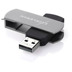 USB флеш накопитель eXceleram 16GB P2 Series Gray/Black USB 2.0 (EXP2U2GB16)