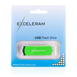 USB флеш накопитель eXceleram 16GB P2 Series Green/Black USB 2.0 (EXP2U2GRB16)