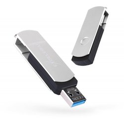 USB флеш накопитель eXceleram 16GB P2 Series Silver/Black USB 3.1 Gen 1 (EXP2U3SIB16) ― 