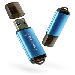 USB флеш накопитель eXceleram 32GB A3 Series Blue USB 2.0 (EXA3U2BL32) ― 