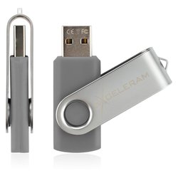 USB флеш накопитель eXceleram 32GB P1 Series Silver/Gray USB 2.0 (EXP1U2SIG32)