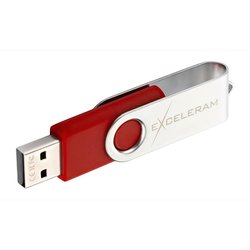 USB флеш накопитель eXceleram 32GB P1 Series Silver/Red USB 2.0 (EXP1U2SIRE32)