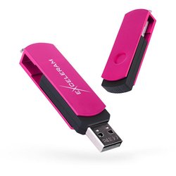 USB флеш накопитель eXceleram 32GB P2 Series Rose/Black USB 2.0 (EXP2U2ROB32) ― 