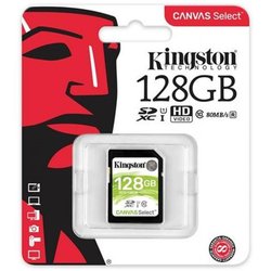Карта памяти Kingston 128GB SDXC class 10 UHS-I (SDS/128GB)