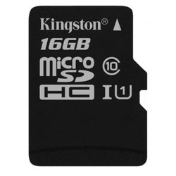 Карта памяти Kingston 16GB microSDHC class 10 UHS-I Canvas Select (SDCS/16GB)
