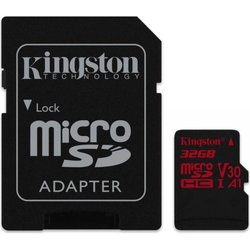 Карта памяти Kingston 32GB microSDHC class 10 UHS-I U3 (SDCR/32GB) ― 