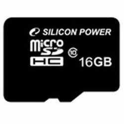 Карта памяти Silicon Power 16Gb microSDHC class 10 (SP016GBSTH010V10)