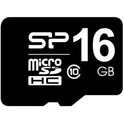 Карта памяти Silicon Power 16Gb microSDHC UHS-I class 10 (SP016GBSTHBU1V10SP) ― 