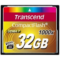 Карта памяти Transcend 32Gb Compact Flash 1000x (TS32GCF1000) ― 